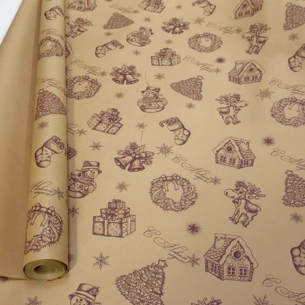 Бумага Крафт  "Новый год"